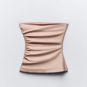 Zara Strapless Top in Blush